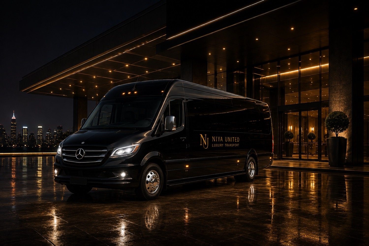 Niya United Sprinter at luxury hotel